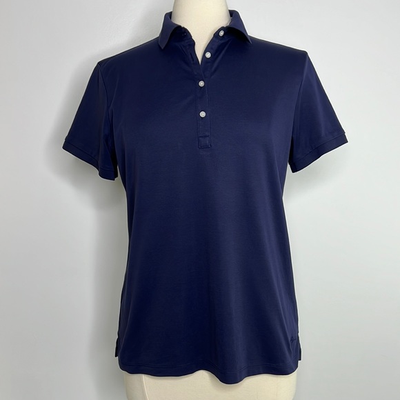 Lady Hagen Tops - Lady Hagen navy blue golf shirt, size Large